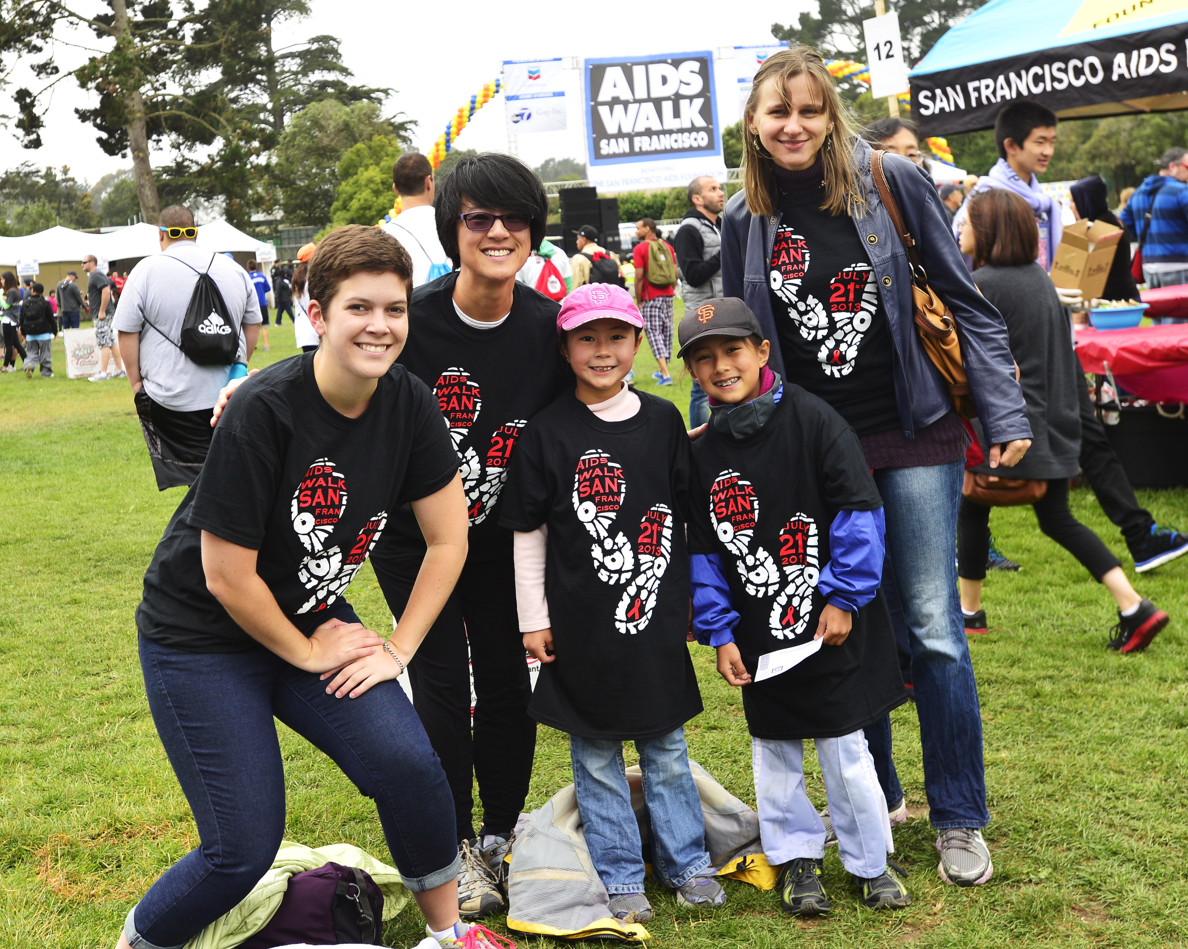 Families and friends of UCSF often participate in the walk that raises money for programs and services to prevent and treat HIV/AIDS.