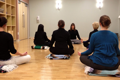 Wendy Adelson leads a yoga class at the UCSF Osher Center for Integrative Medici