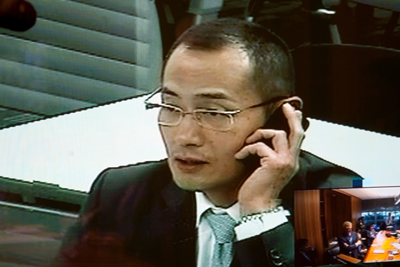 Shinya Yamanaka speaks via video conference