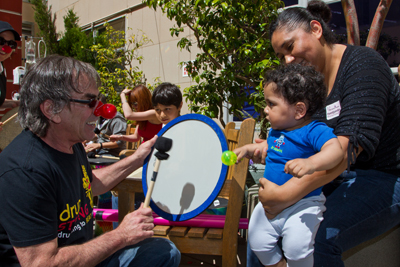 Grateful Dead drummer Mickey Hart performs at UCSF