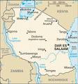 Tanzania on the map