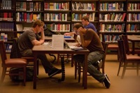 Students in library Students in library