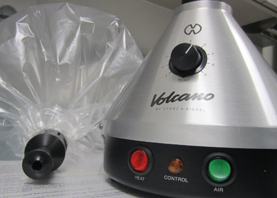 A vaporizer such as this one delivers the same amount of cannabis as if a patien