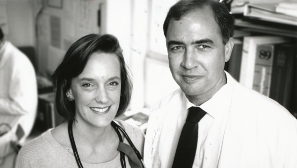 Molly Cooke, MD, with Paul Volberding, MD