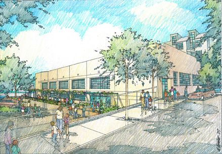Pritzker Center exterior illustration