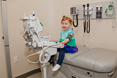Kendall Layous, diagnosed with Type 1 diabetes, at the Madison Clinic