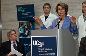 Democratic Leader Nancy Pelosi talks about the impact of federal budget cuts.