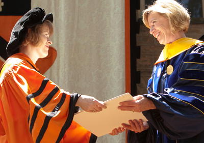 UCSF Chanccellor gets honorary degree from Princeton.