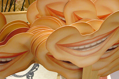 Photo of smiley masks