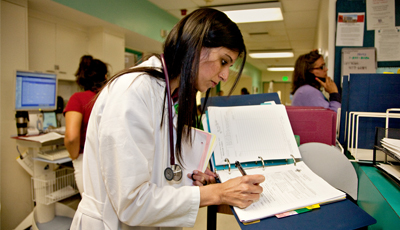 Sunita Puri, a UCSF medical resident, works at San Francisco General Hospital.