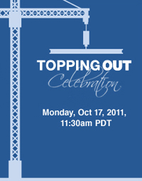 Topping out celebration widget