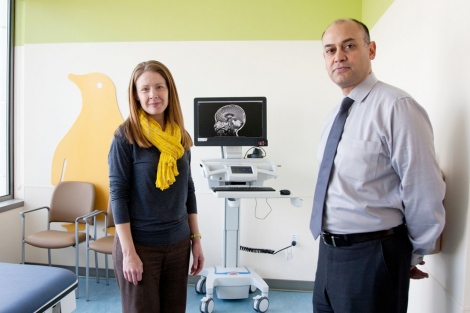 Heather Fullerton, MD, and Nalin Gupta, MD, lead the Pediatric Brain Center