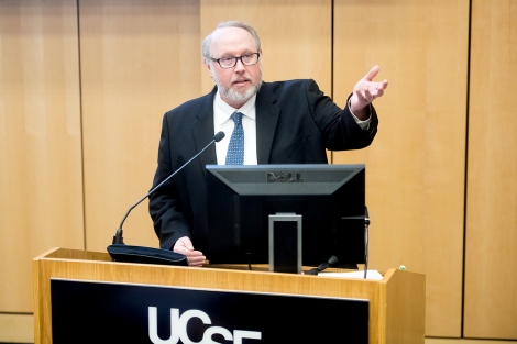 Brian Groves speaks at UCSF’s town hall about immigration