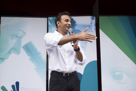 DJ Patil speaks during the precision public health summit at UCSF