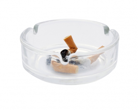 cigarettes are put out in an ashtray