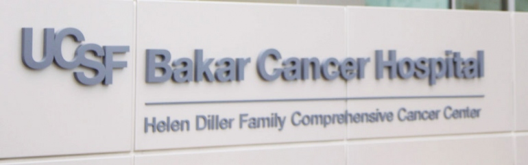 UCSF Bakar Cancer Hospital signage
