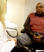 Woman talking to patient