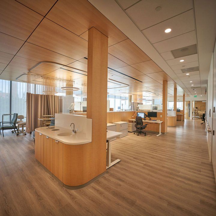 patient area inside the Weill Neurosciences Building