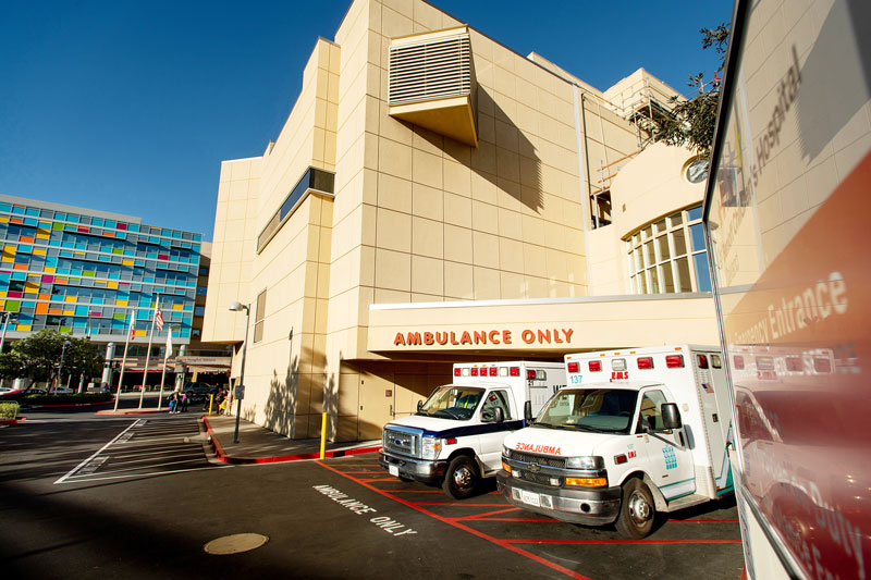 Ambulance at Benioff Childrens Hospital Oakland.