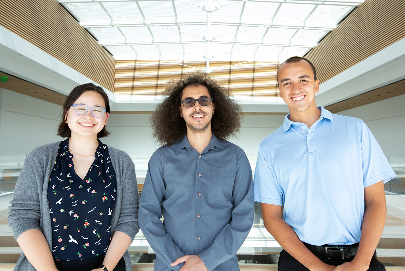 Three researchers who participated in the Bravo study side by side