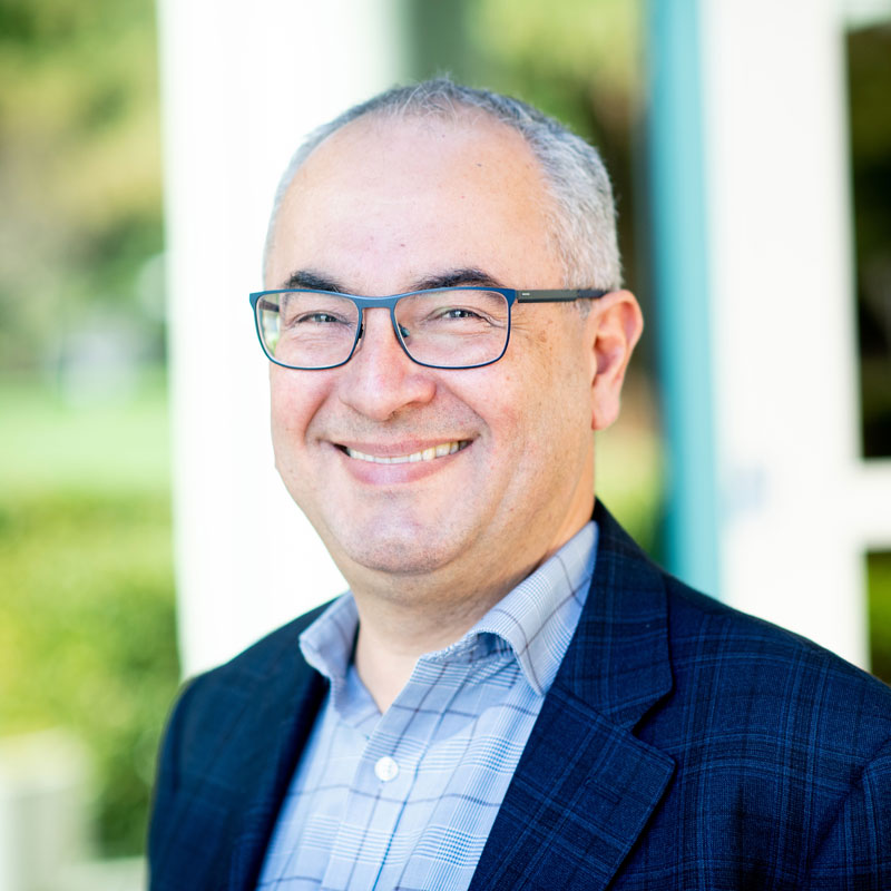 UCSF Associate Professor of Pediatrics Dr. Alejandro Sweet-Cordero stands for a portrait