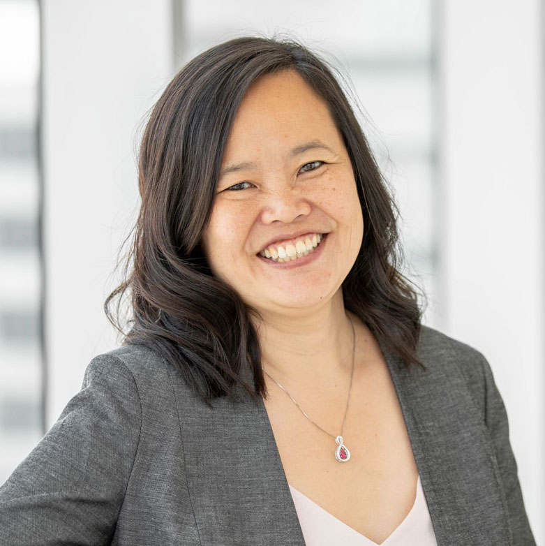 Scarlett Gomez, PhD, MPH, professor of Epidemiology & Biostatistics at the UCSF Helen Diller Family Comprehensive Cancer Center, at her office in Mission Hall, at the Mission Bay campus