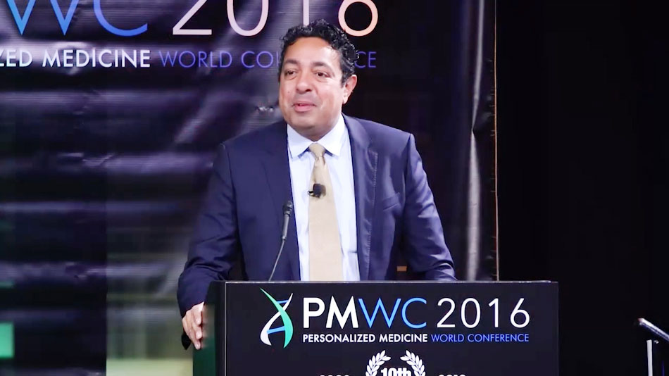Atul Butte speaking at the 2016 PMWC