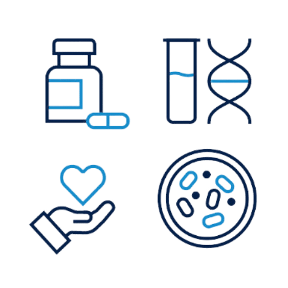 research icons for UCSF medicine research and care