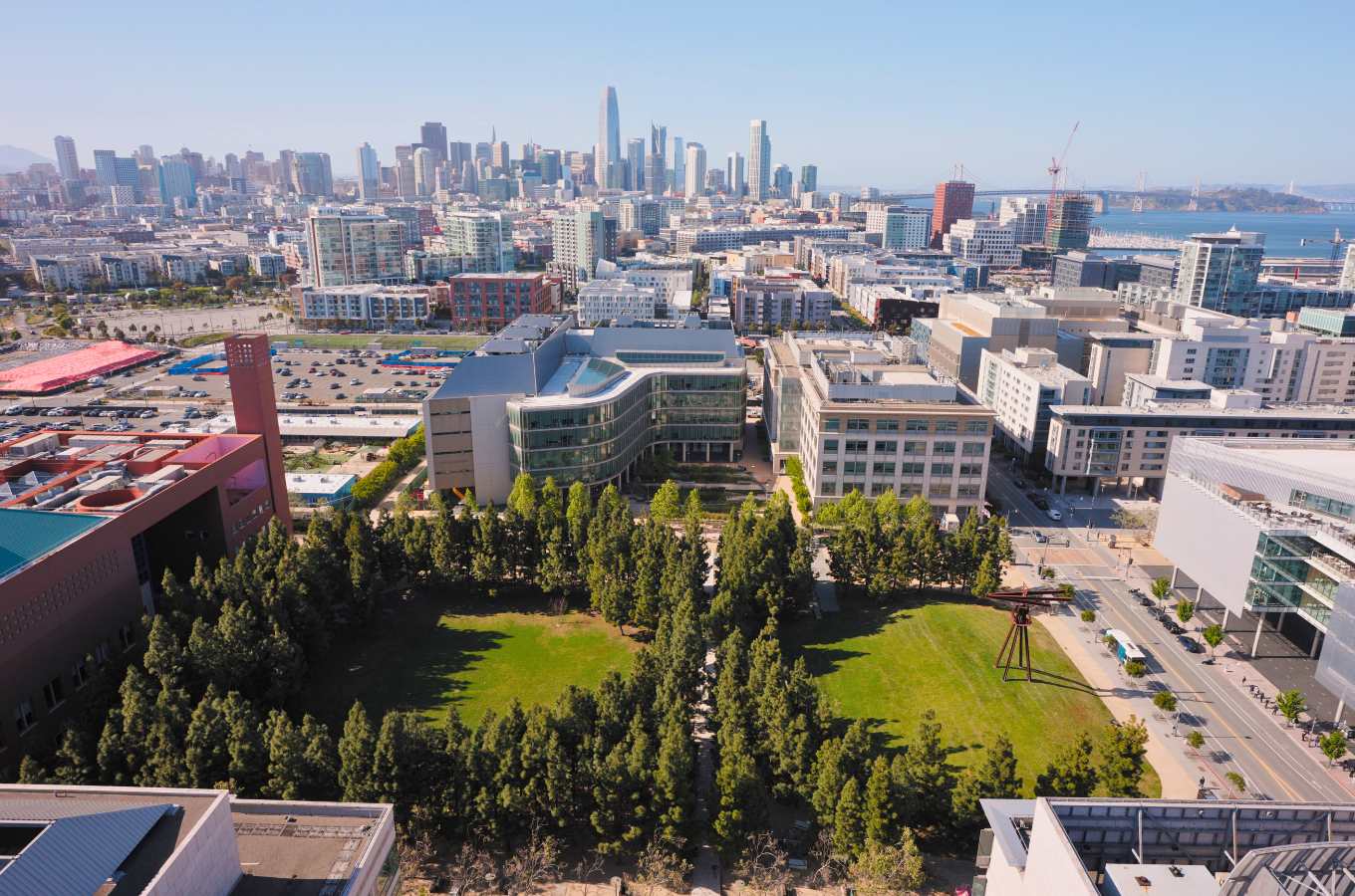 aerial view of UCSF Mission Bay