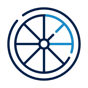 graphic of bike wheel