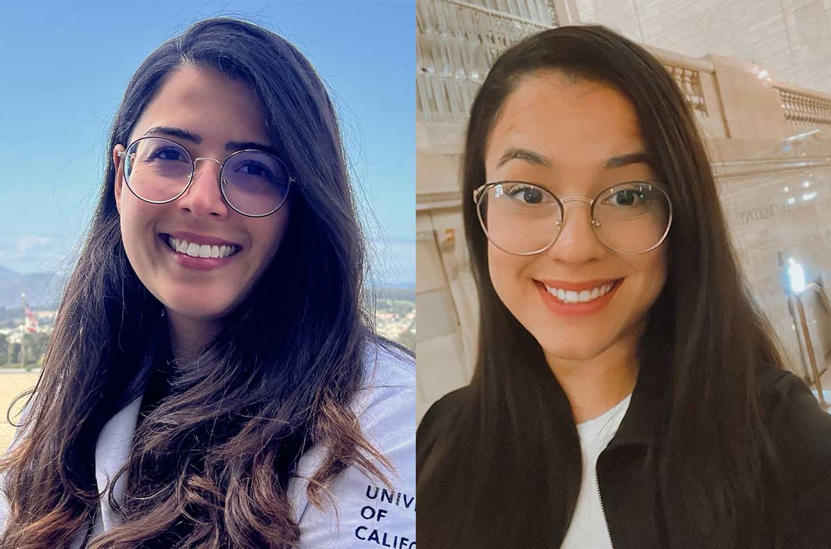 Headshots of the 2025 Pew Fellows Lilian Gomes de Oliveira and Beatriz de Moraez.
