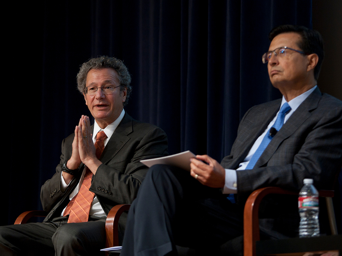 Mark Rosenberg (left), President and CEO of the Task Force for Global Health