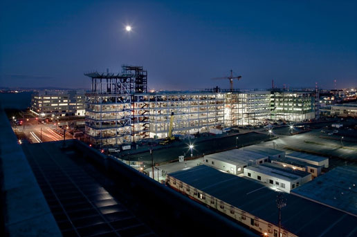 construction site for the UCSF Medical Center at Mission Bay