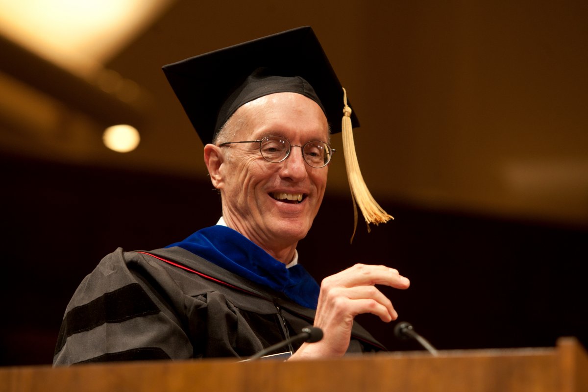 Peter Sargent, PhD, served as the Master of Ceremonies at the commencement. He is a professor and associate dean for Academic Affairs in the School of Dentistry.
