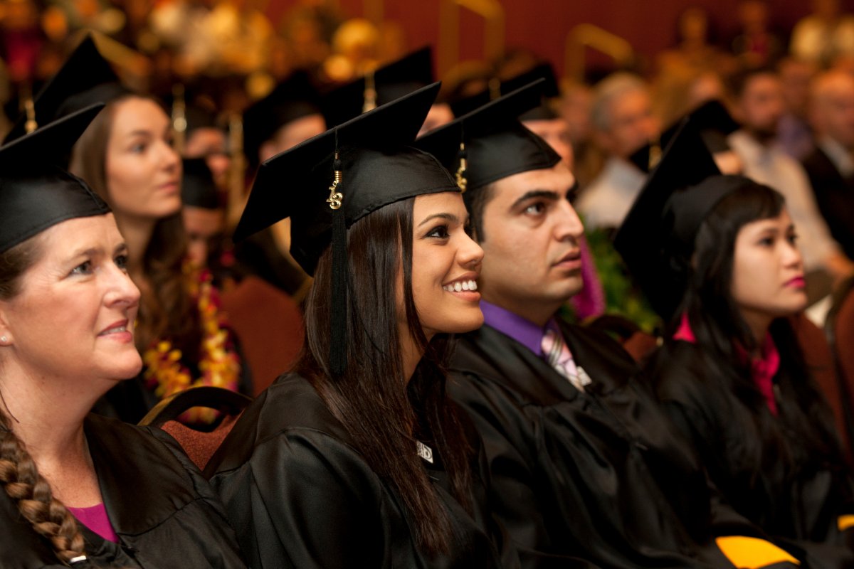 Graduate students, namely 104 master's students, 43 doctoral students in physicial therapy and 121 PhD students graduated from UCSF this year.