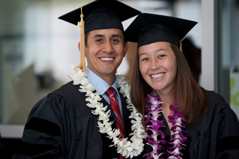 Two graduates of the UCSF School of Medicine.
