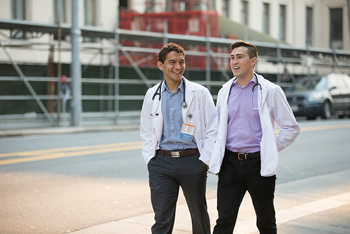 From left: Juan Vasquez, medical student; James Ruiz, medical student.