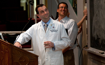 Physician leaders Russ Cucina, left, and Seth Bokser