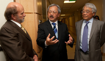 Tom Ferrin, Mayor Ed Lee and Keith Yamamoto