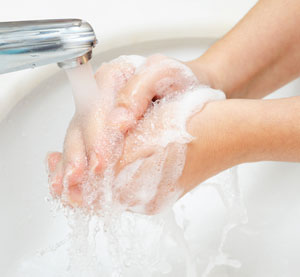 stock photo of handwashing