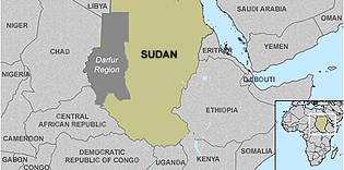 The Darfur region of Sudan, Africa.