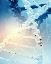 an illustration of DNA strands