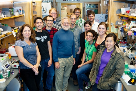 Peter Walter with lab members
