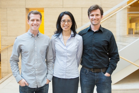 (from left) Michael Keiser, PhD; Maria Wei, MD, PhD; and Robert Judson, PhD. 