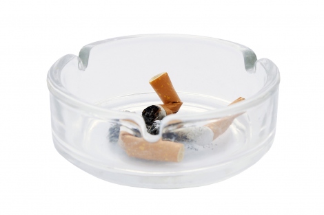 Cigarettes in ash tray