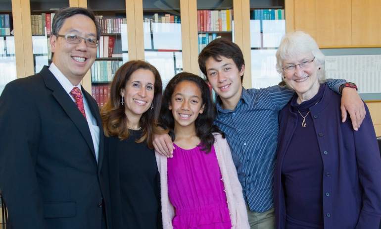 Katherine Julian, MD,  with her family