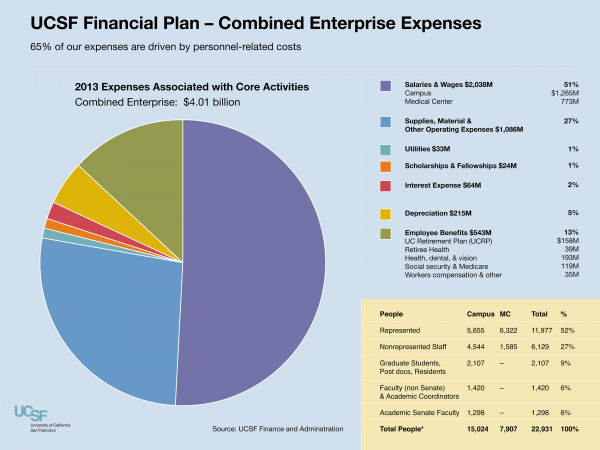 2013 UCSF Financial Plan - Combined Enterprize Expenses