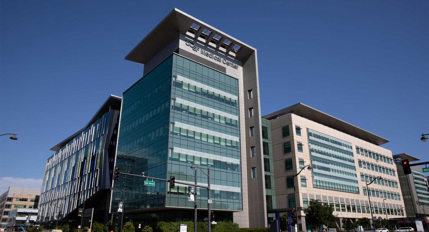 External shot of the U C S F Medical Center at Mission Bay.