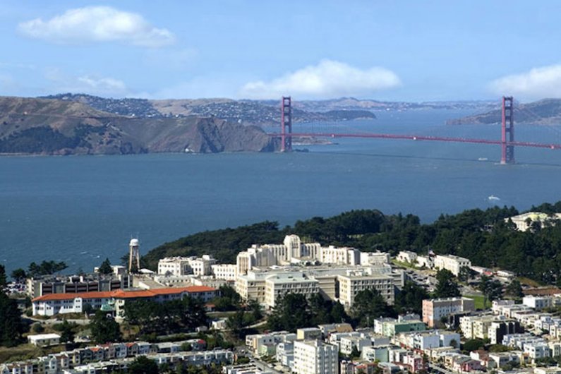 Aerial view of the San Francisco VAMC