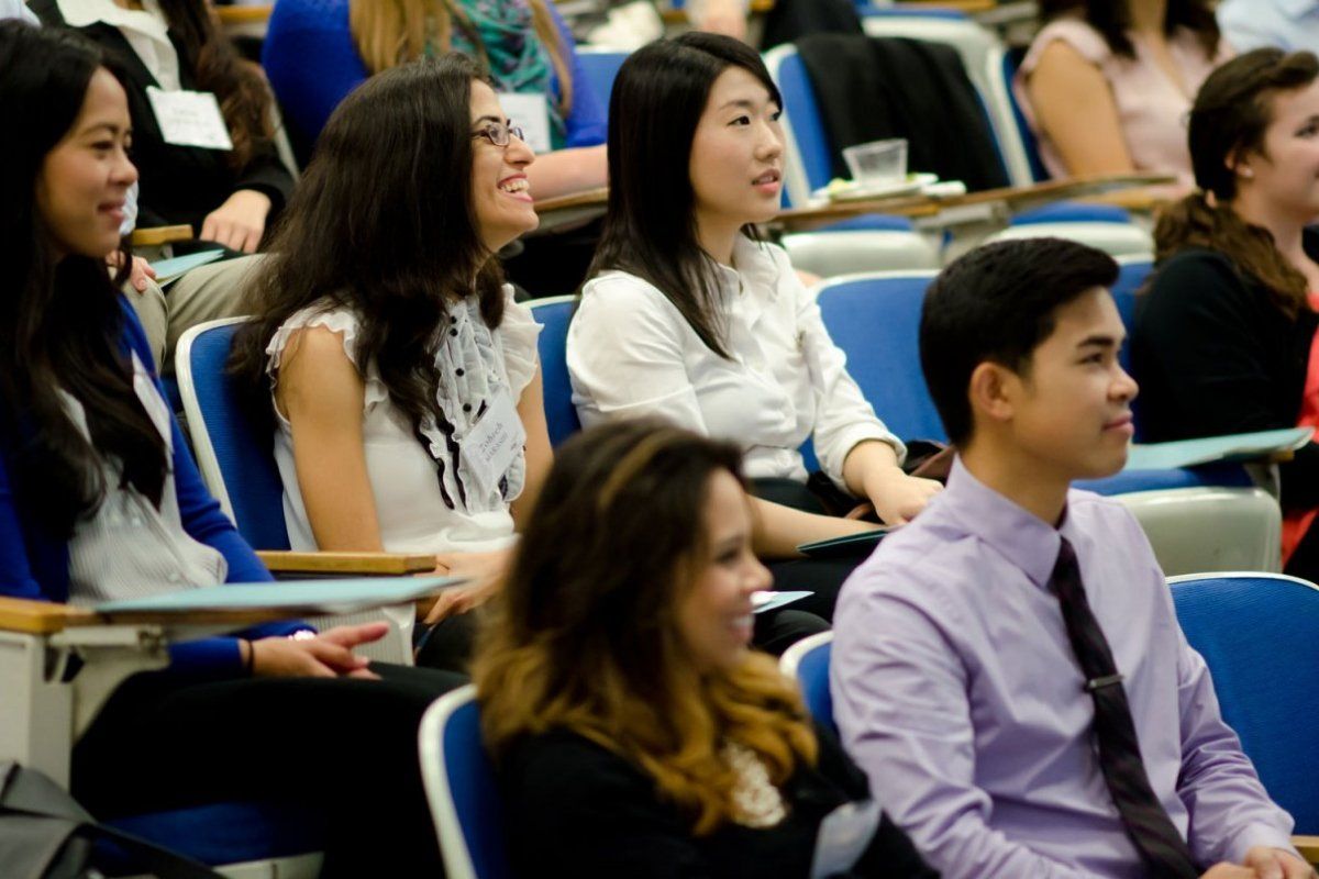 Students listening to a lecture